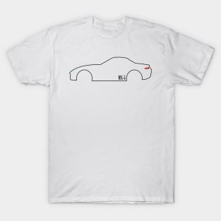 Mazda Miata MX-5 ND IV Outline Only Black T-Shirt